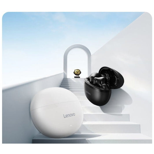Lenovo EA210 Wireless Earbuds — white and black