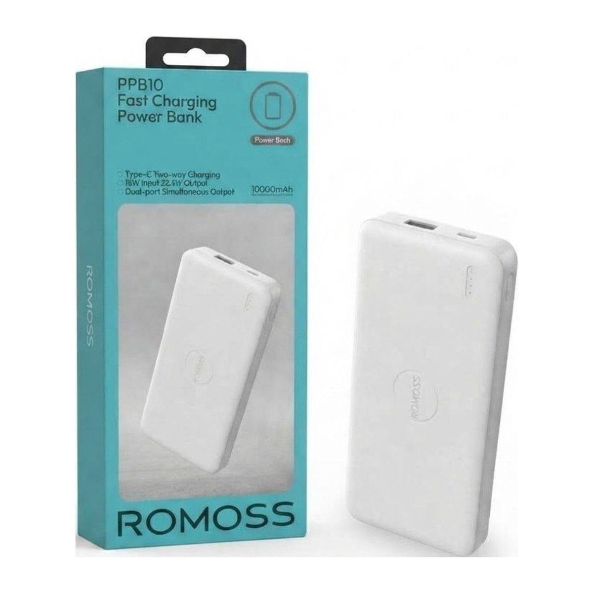Romoss PPB10 Power Bank — 10,000mAh, 22.5W