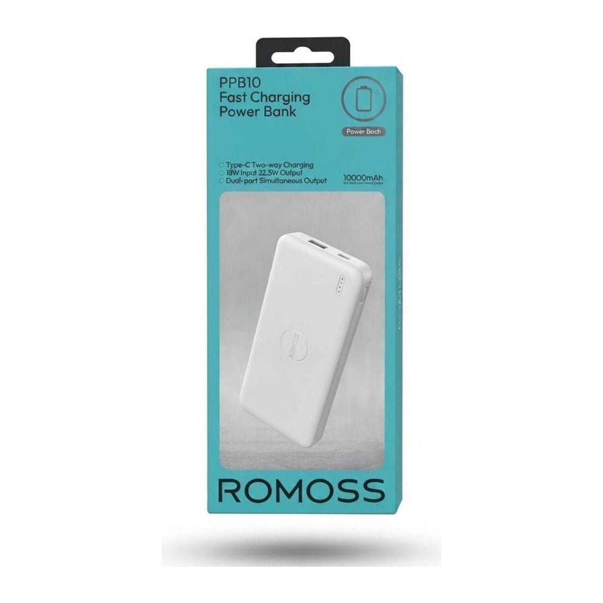 Romoss PPB10 Power Bank — 10,000mAh, 22.5W